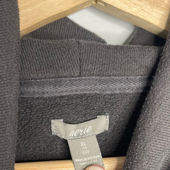 Women’s Aerie dark gray oversized longline funnel neck X-Large Xl. - Picture 3 of 3